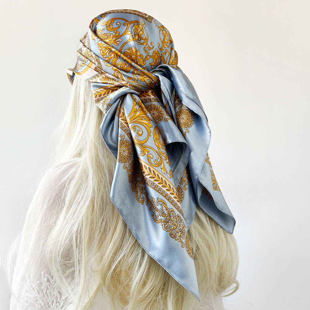 Silk Shawl Satin Square Scarf  - Face Scarf Mask review and price
