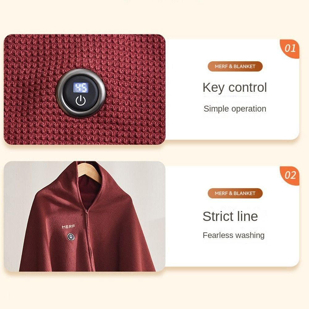 Fashion Wearable USB Electric  - Woven Scarf Blanket review and price