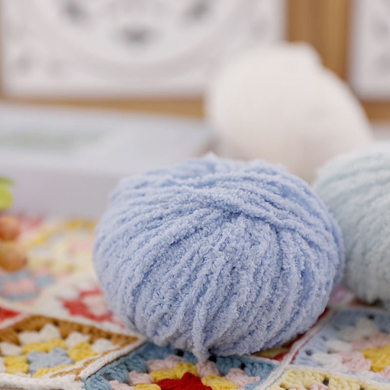 50g Short Plush Yarn 70m, DIY  - Woven Scarf Blanket review and price