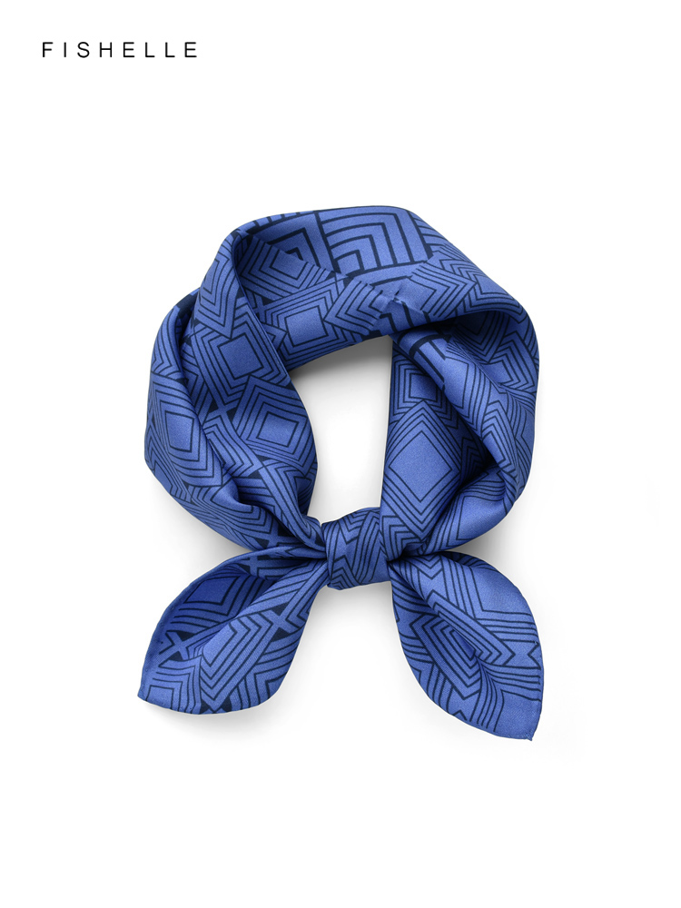 Geometric printed real silk tw - Face Scarf Mask review and price